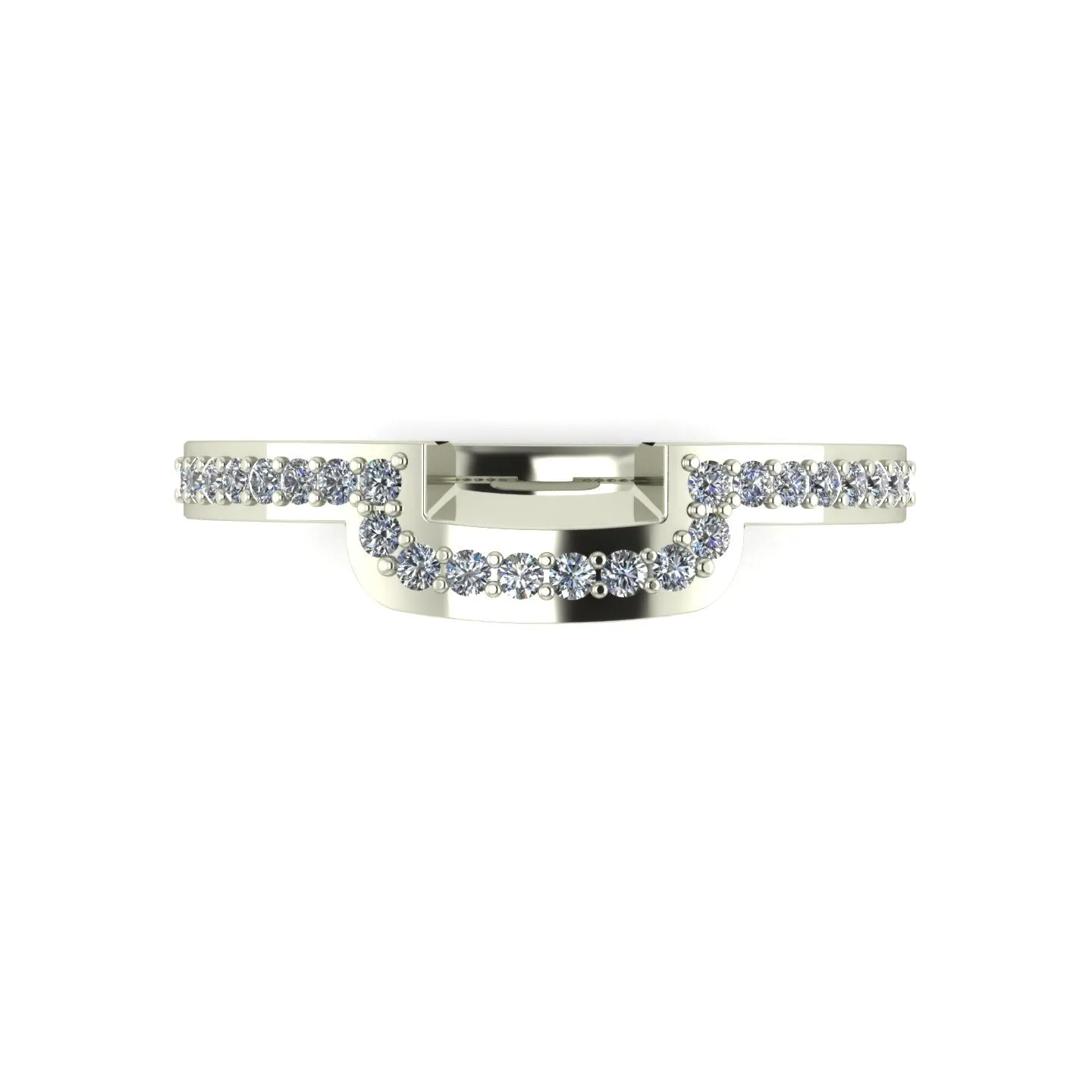 0.25ct (24x 1.3mm) Round Moissanite Set Eternity Ring