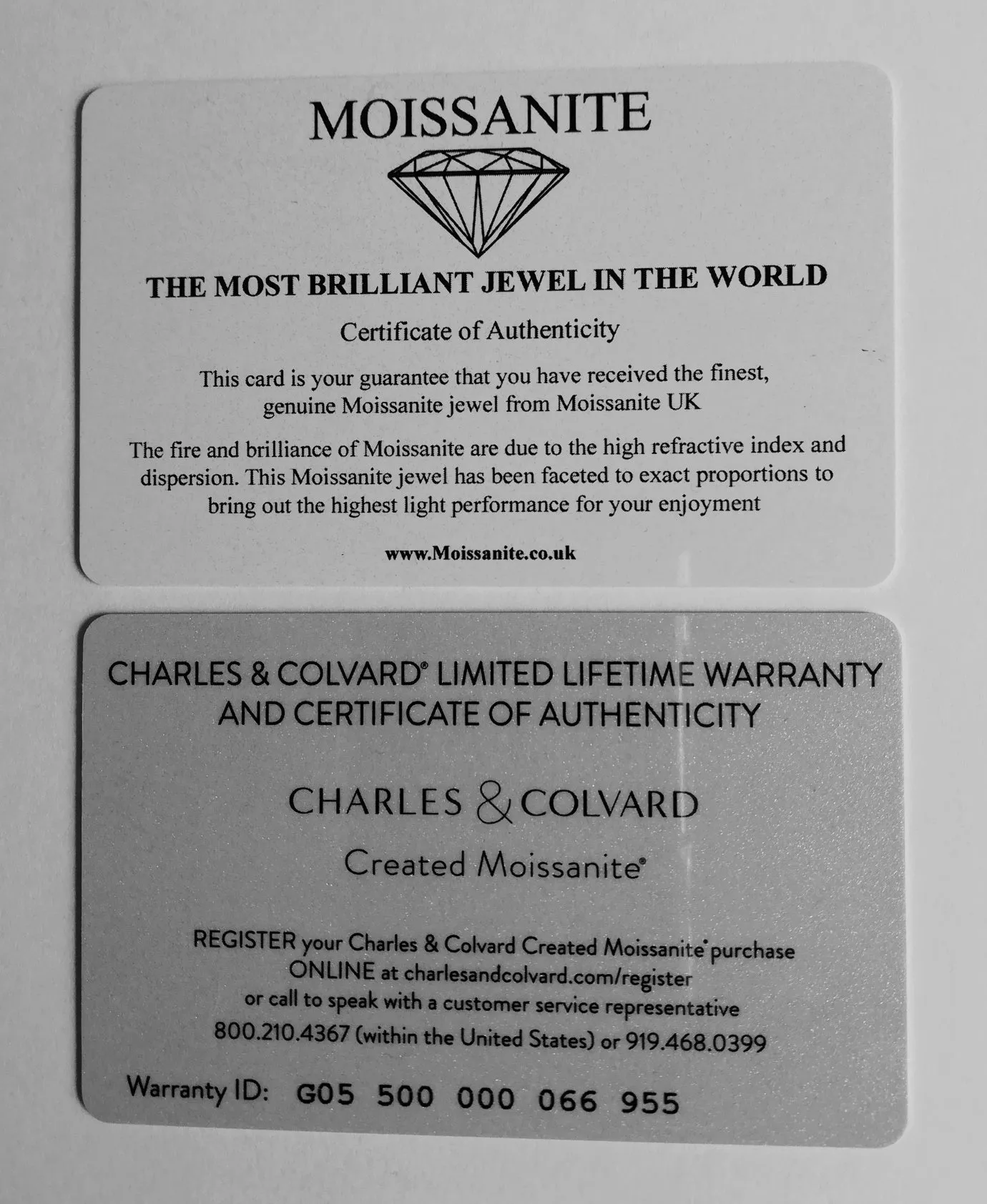 1.00ct (3x 4.0mm & 8x 2.0mm) Round Moissanite Set Eternity Ring