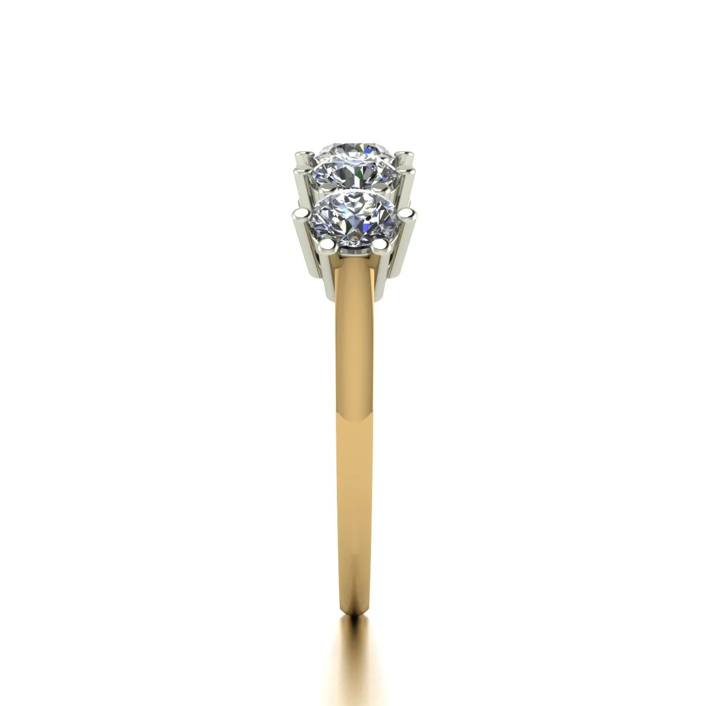 1.25ct (5x 4.0mm) Round Moissanite Set Eternity Ring