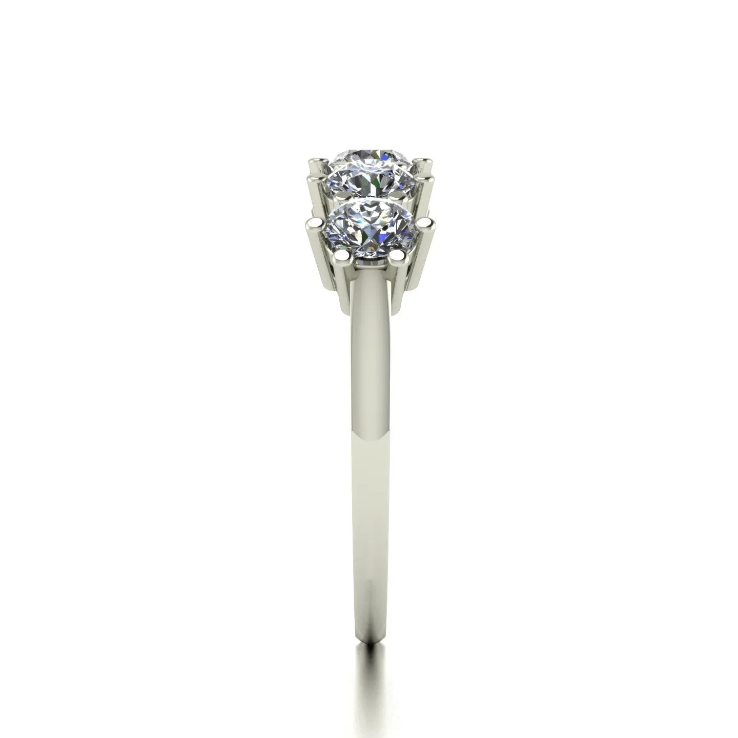 1.25ct (5x 4.0mm) Round Moissanite Set Eternity Ring