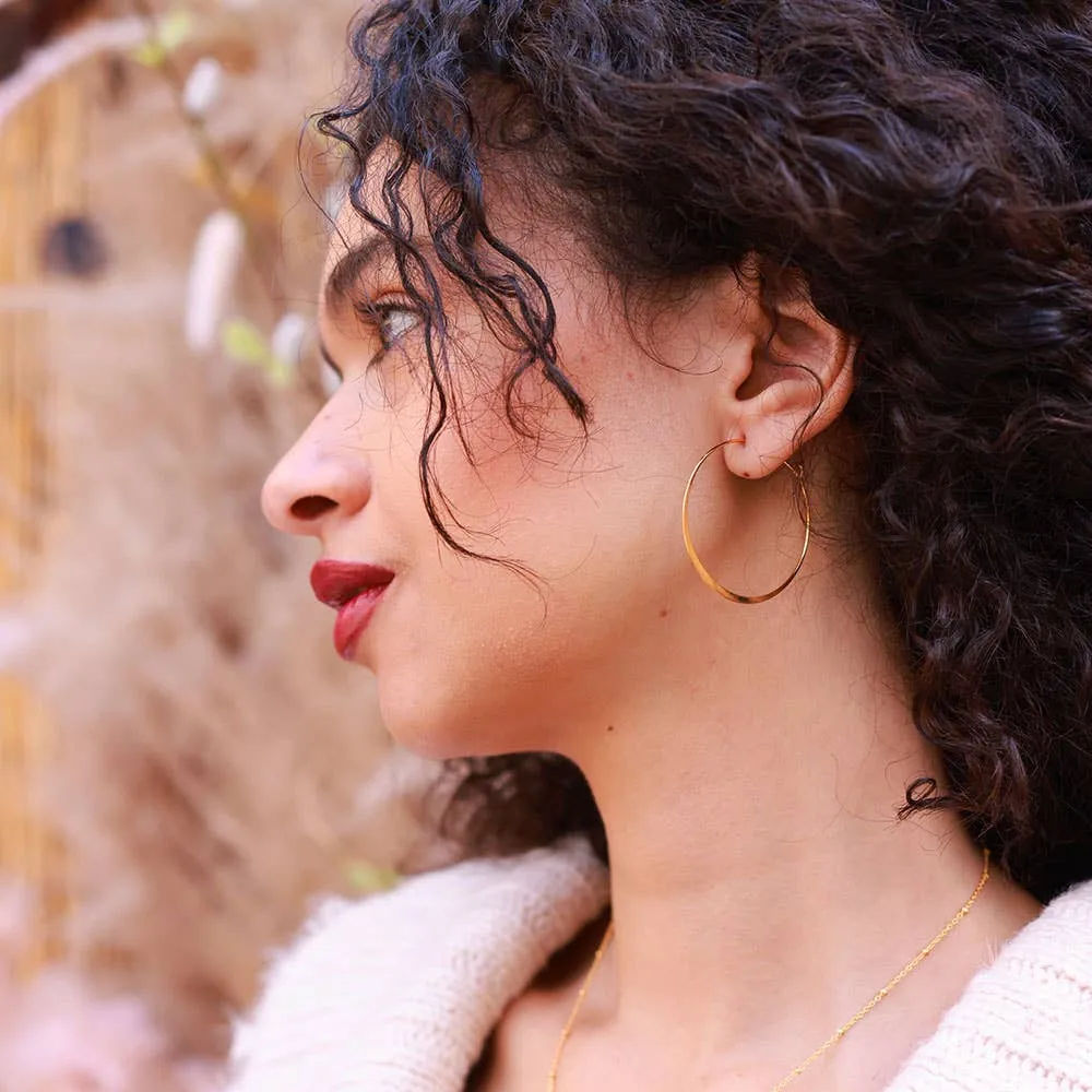 1.5" Classic Hoops - GOLD