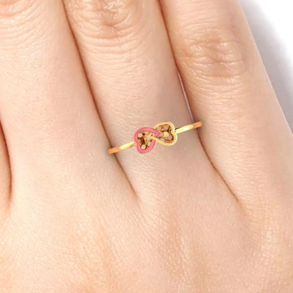 18k Love Loop Gold Ring