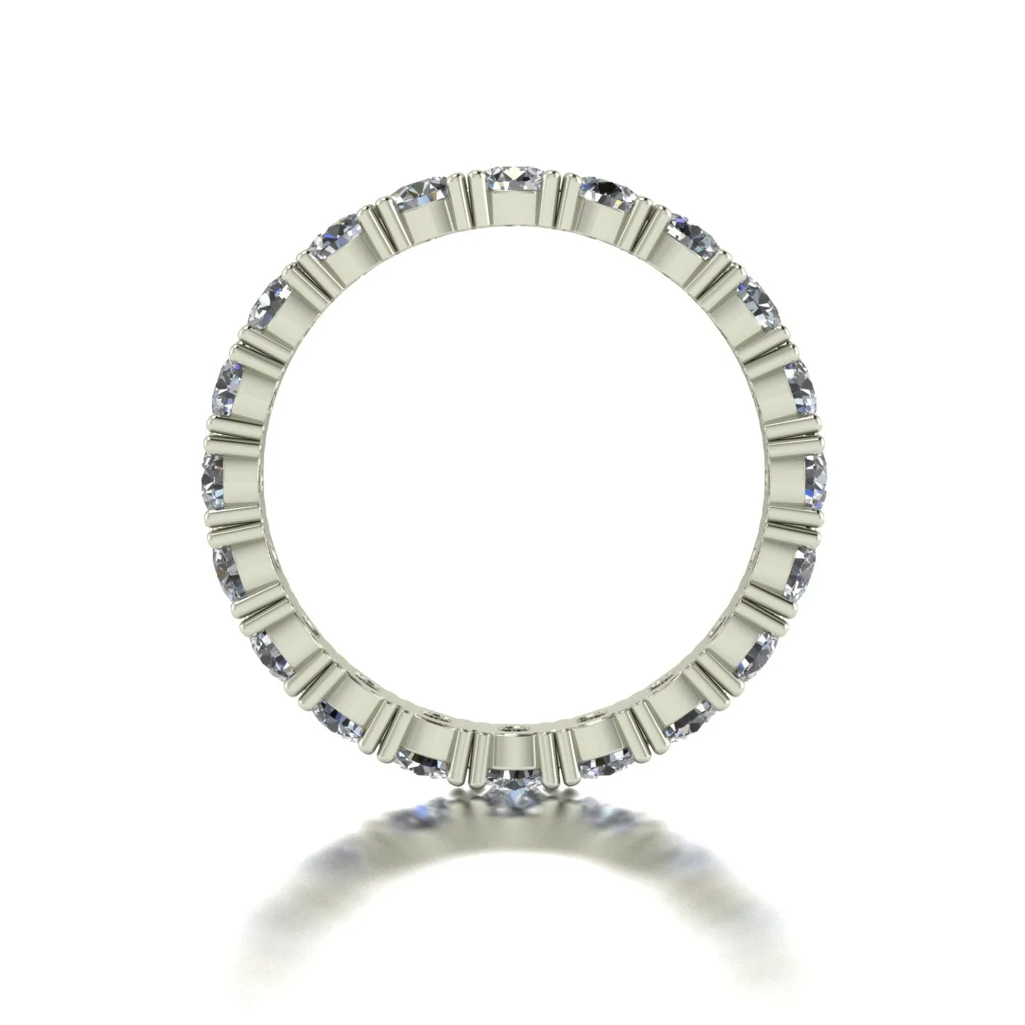 2.00ct (20x 3.0mm) NEW Round Moissanite Set Full Eternity Ring