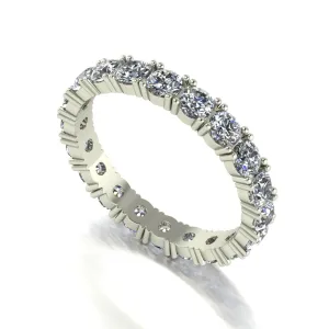 2.00ct (20x 3.0mm) NEW Round Moissanite Set Full Eternity Ring