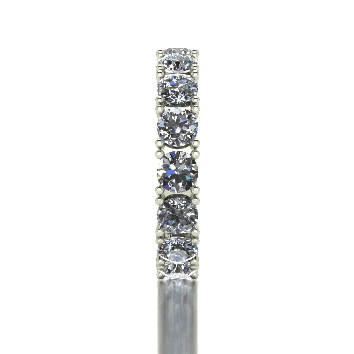 3.75ct (15x 4.0mm) NEW Round Moissanite Set Full Eternity Ring