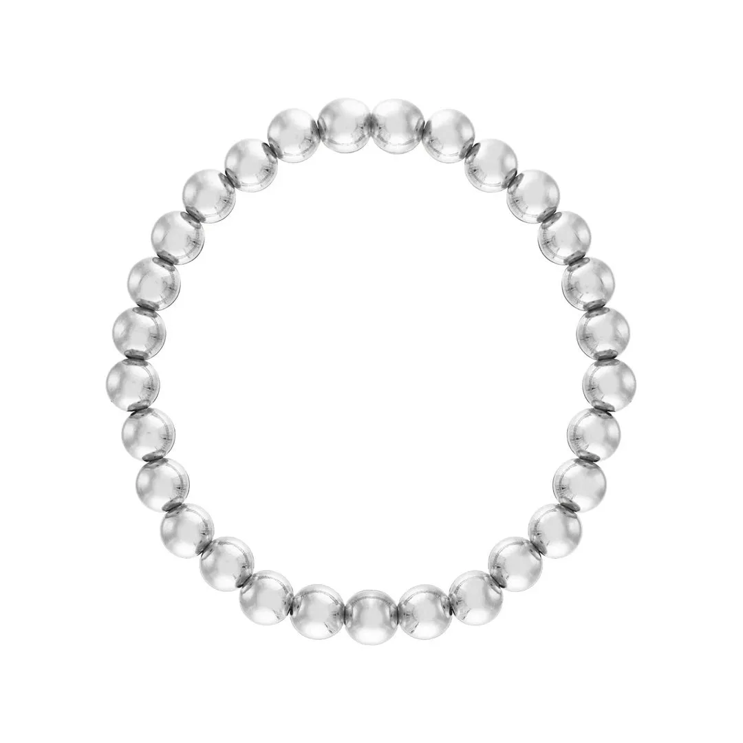 6MM Beaded Ball Bracelet