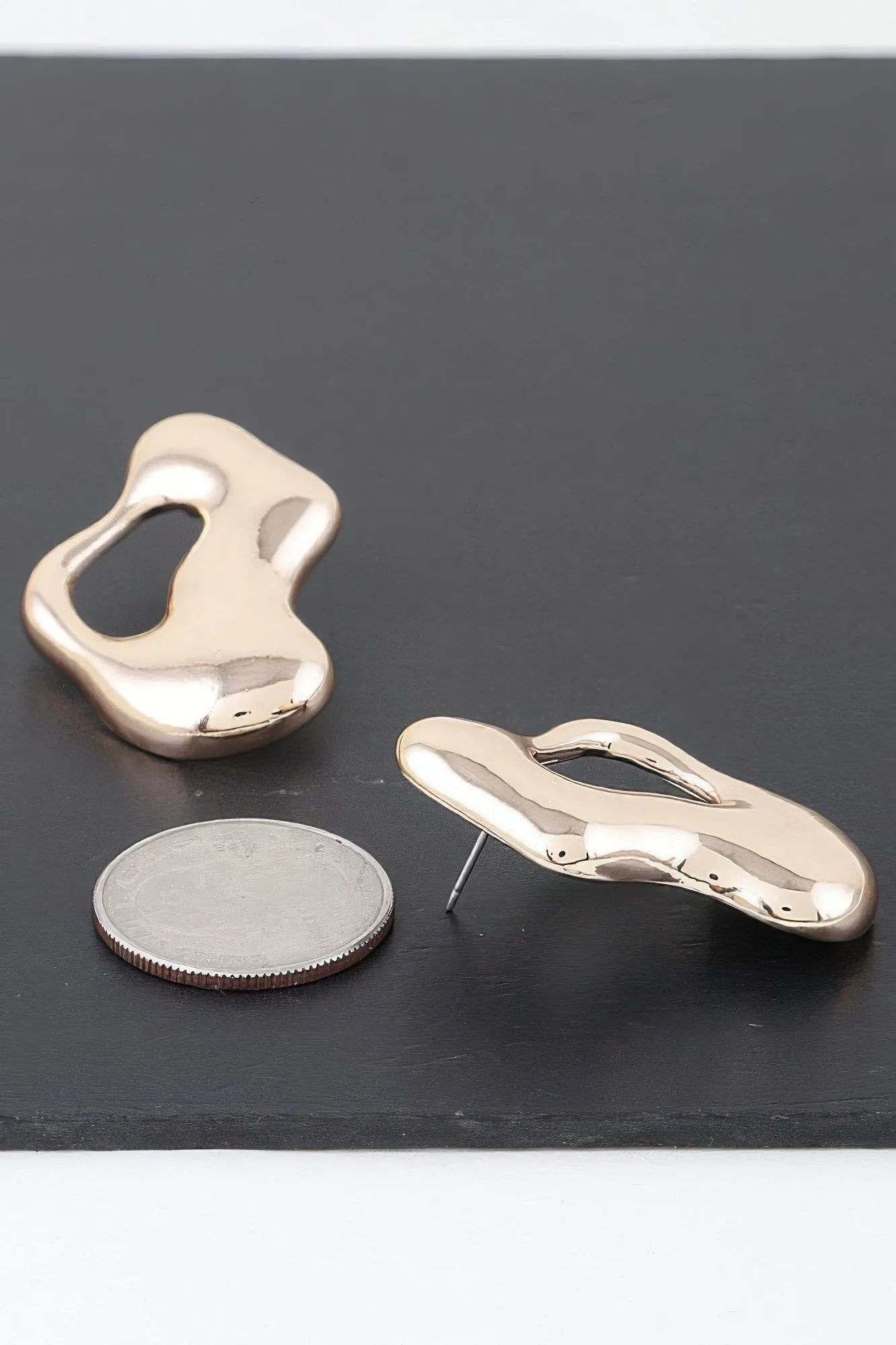 Abstract Modern Puddle Earrings