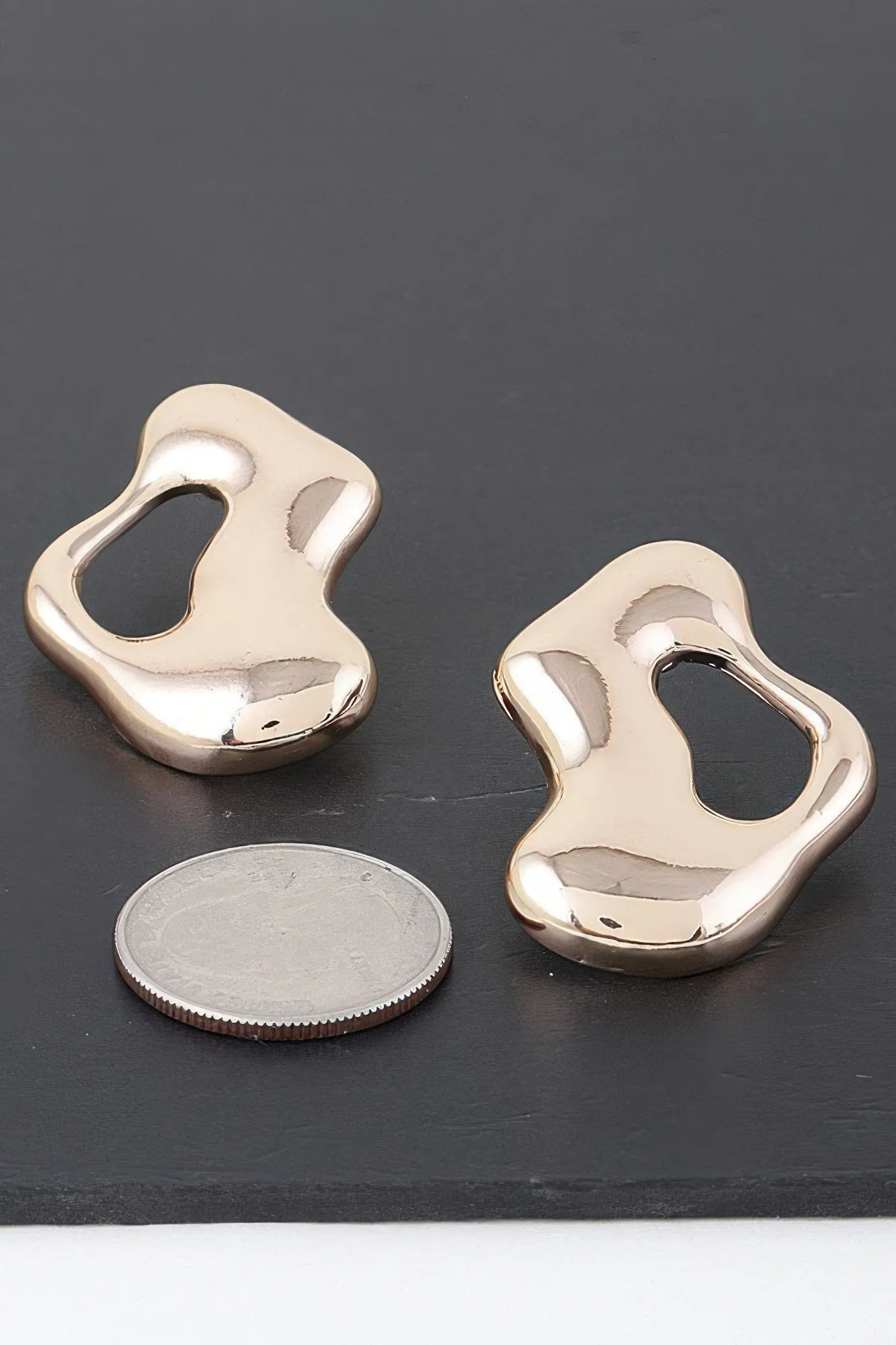 Abstract Modern Puddle Earrings