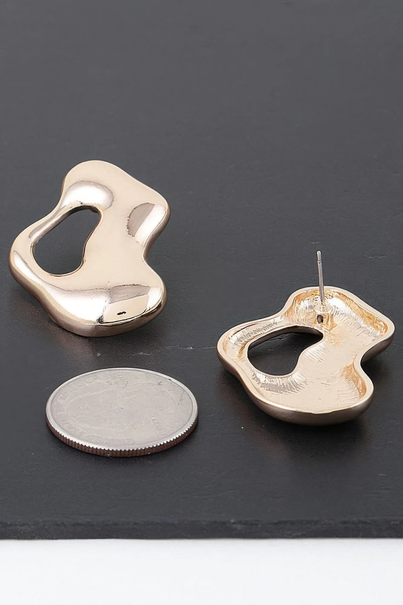 Abstract Modern Puddle Earrings