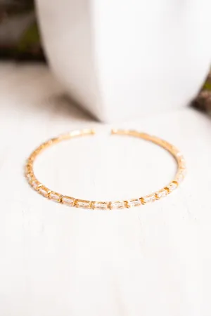 Arelee Cubic Zirconia Goldtone Bracelet