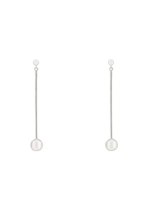Artic Orb Lines Earrings Silver