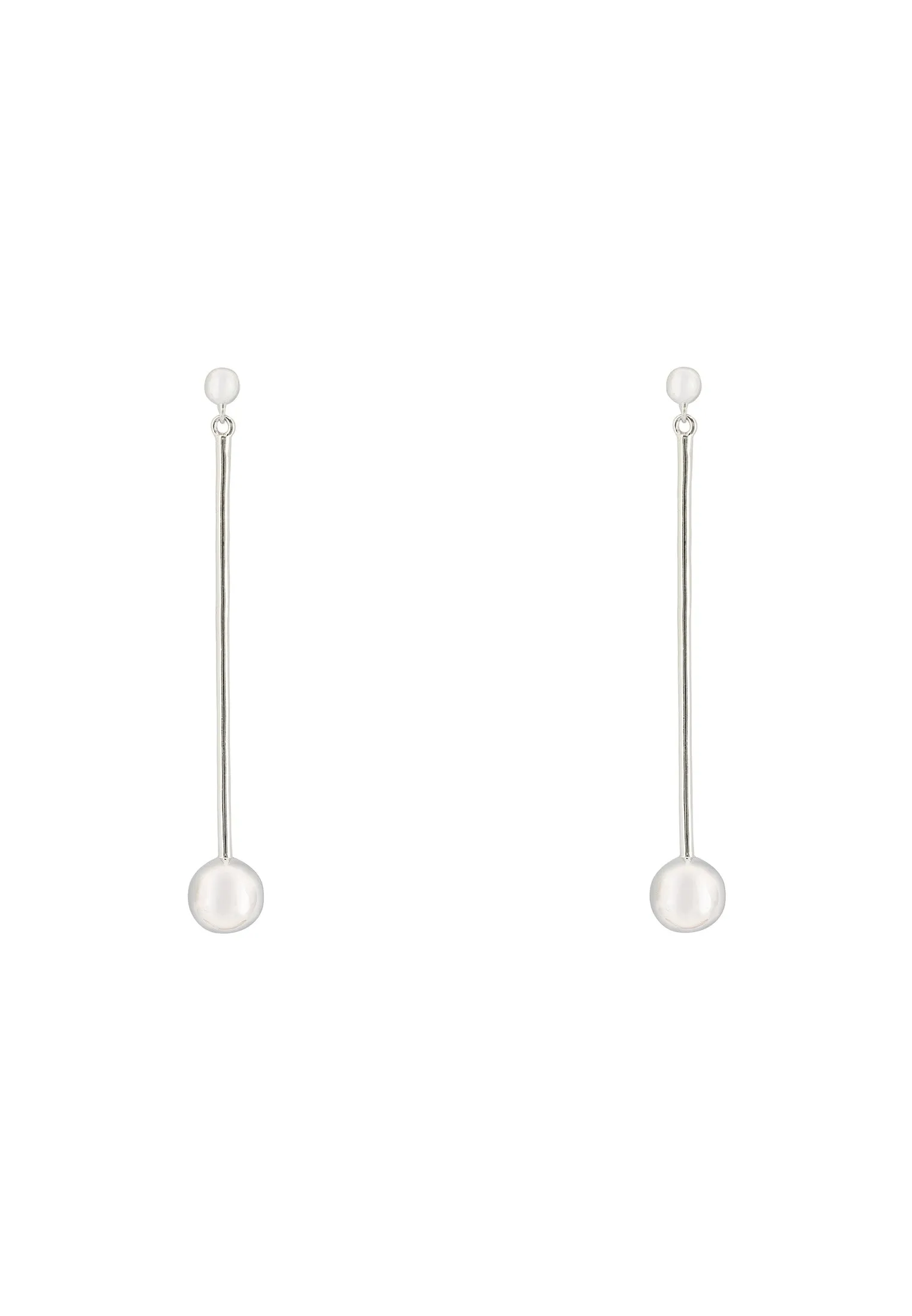Artic Orb Lines Earrings Silver