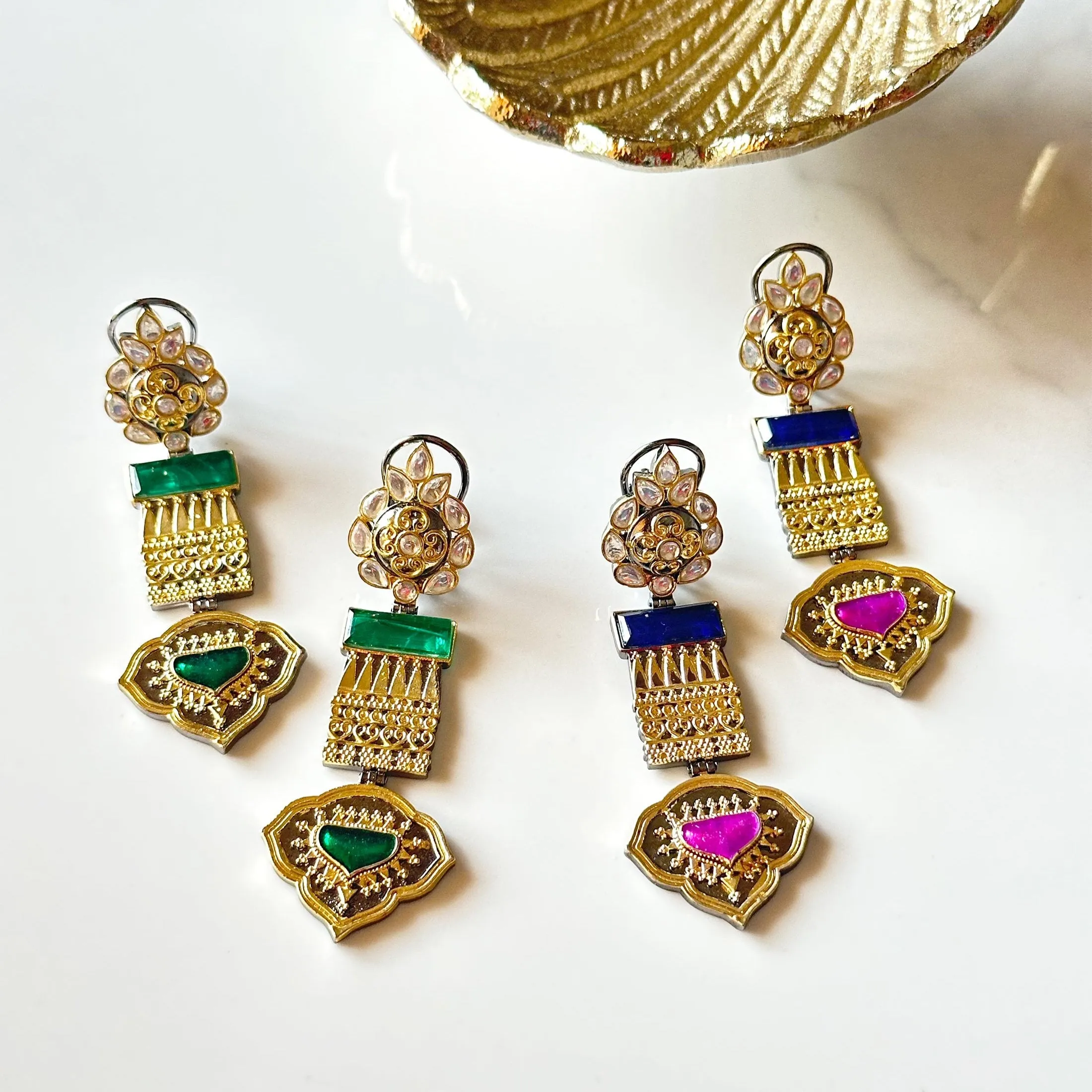Asfi Filigree Gold Earrings