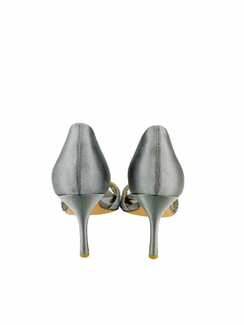 Badgley Mischka Women's D'Orsay Heels Silver Size 7