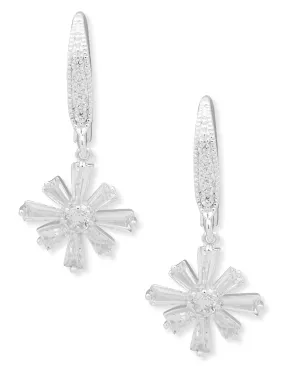 Baguette Cluster Drop Earrings