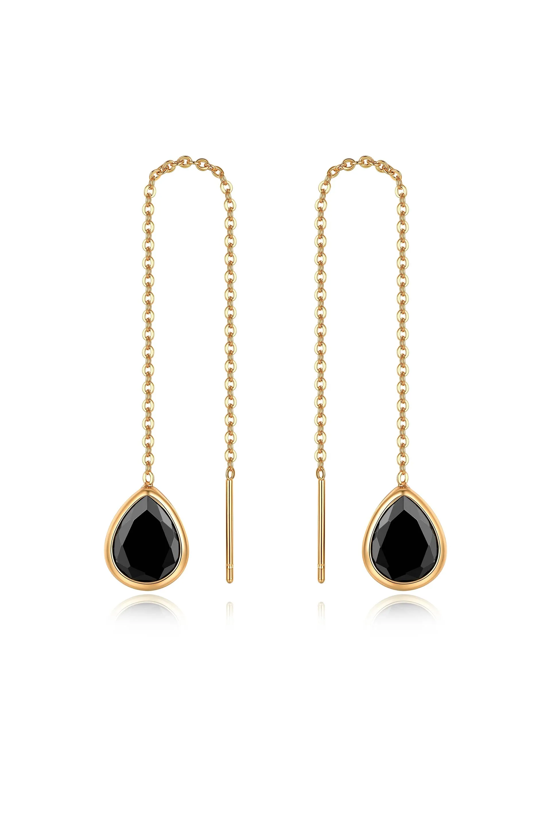 Barely There Chain and Crystal Dangle Earrings