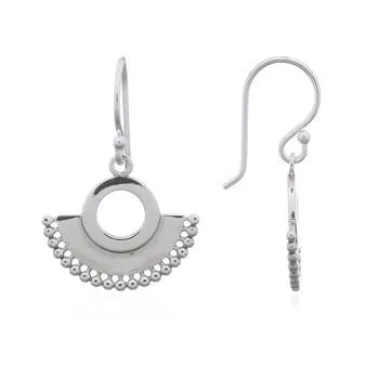Beaded Fan Earrings