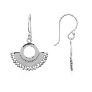 Beaded Fan Earrings