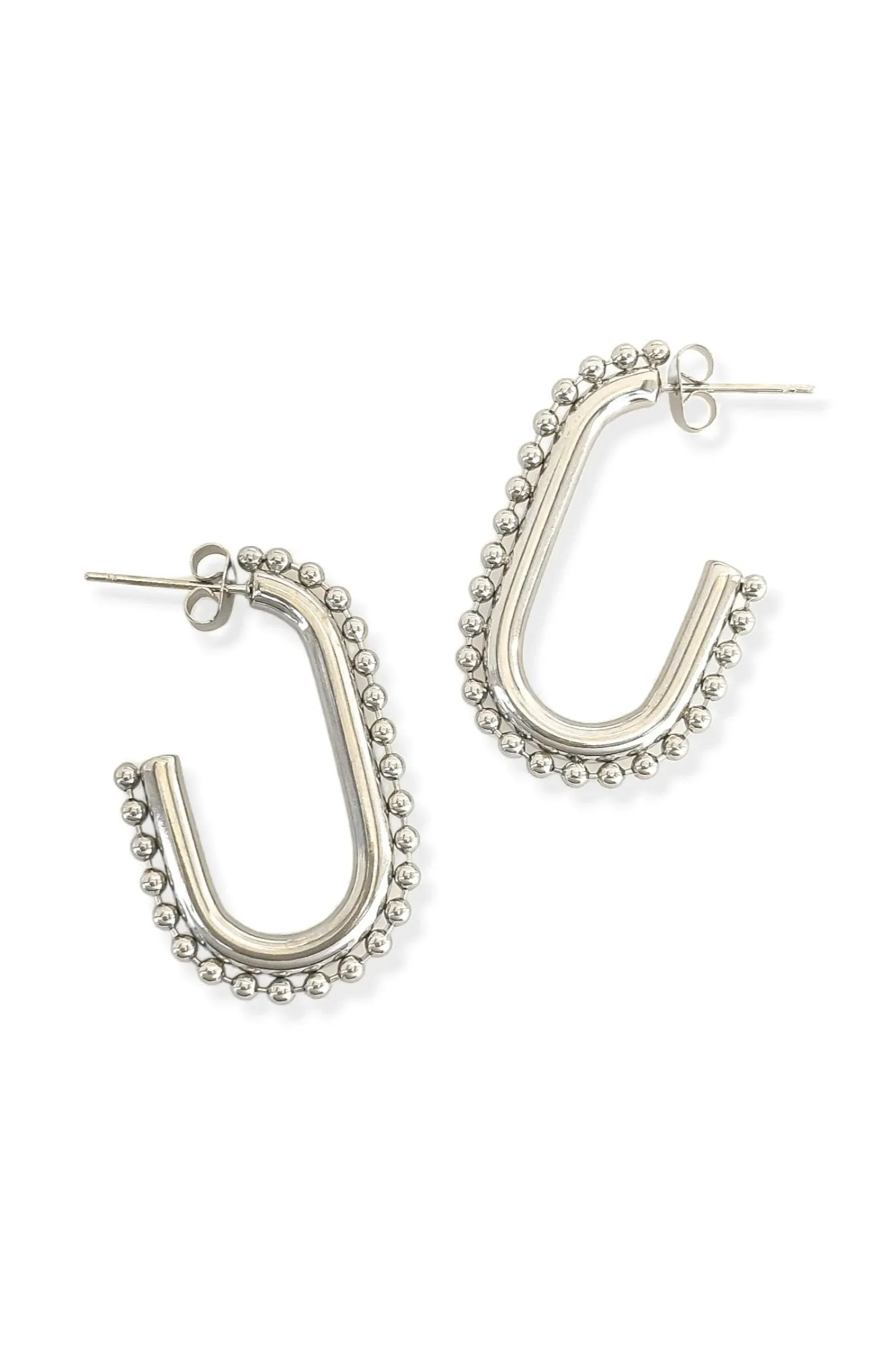 Beaded Hoop Earring