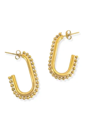 Beaded Hoop Earring