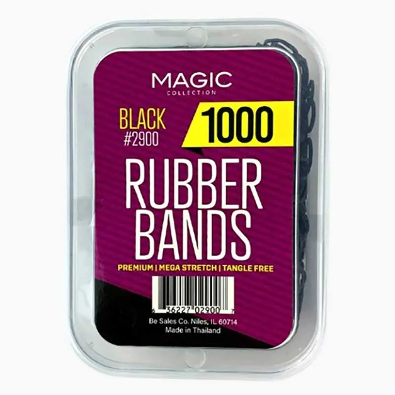 Bee Sales Magic Collection Rubber Bands Black 500 / 1000 bands