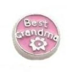 Best Grandma Floating Charm