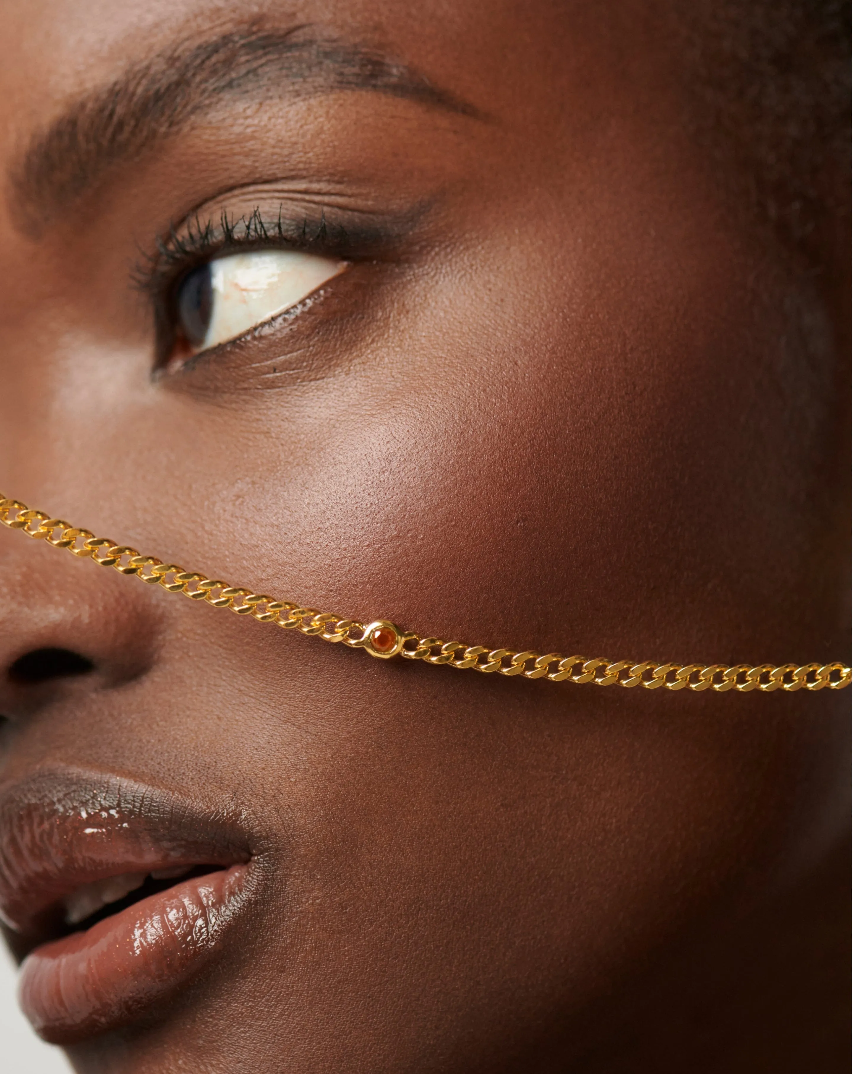 Birthstone Chain Bracelet - November | 18ct Gold Plated Vermeil/Citrine