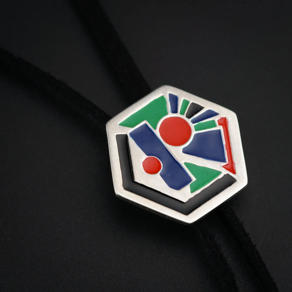 Bolo Tie - Enamel Abstract