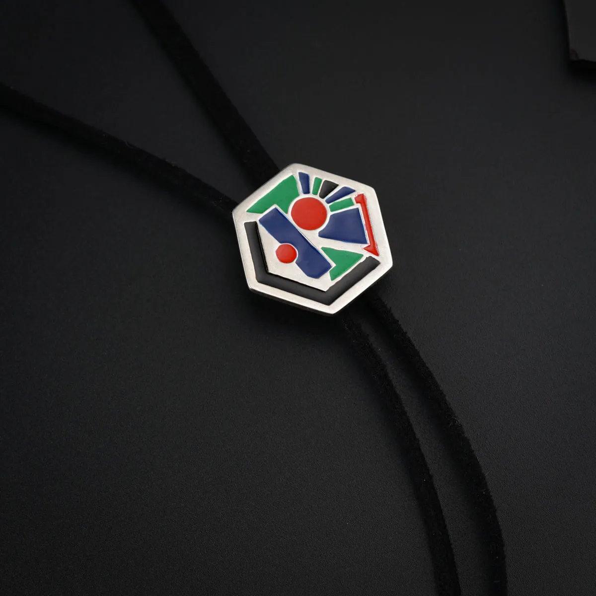 Bolo Tie - Enamel Abstract