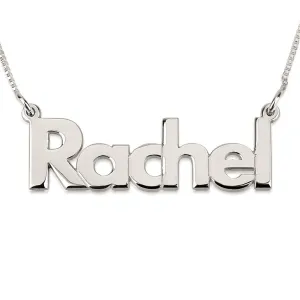 Chic Bold Name Necklace - Sterling Silver, Rose Gold, or 24K Yellow Gold Plating