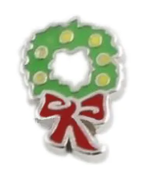 Christmas Wreath Floating Charm