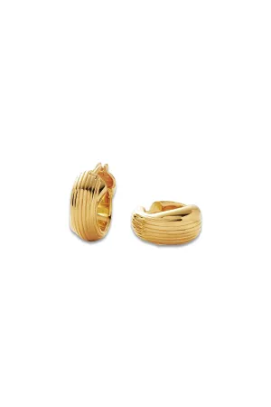 Chunky Entwine Ridge Small Hoop Earrings