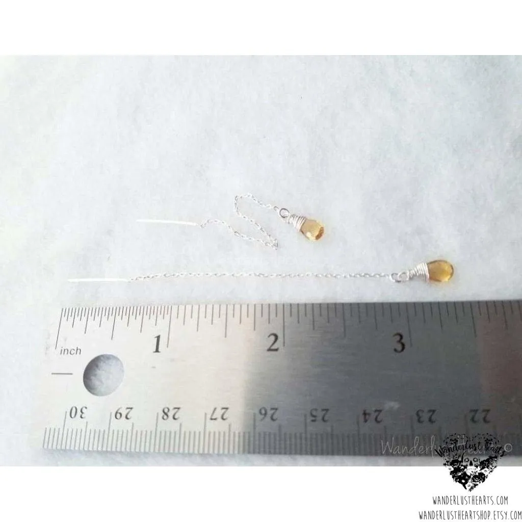 Citrine silver threaders