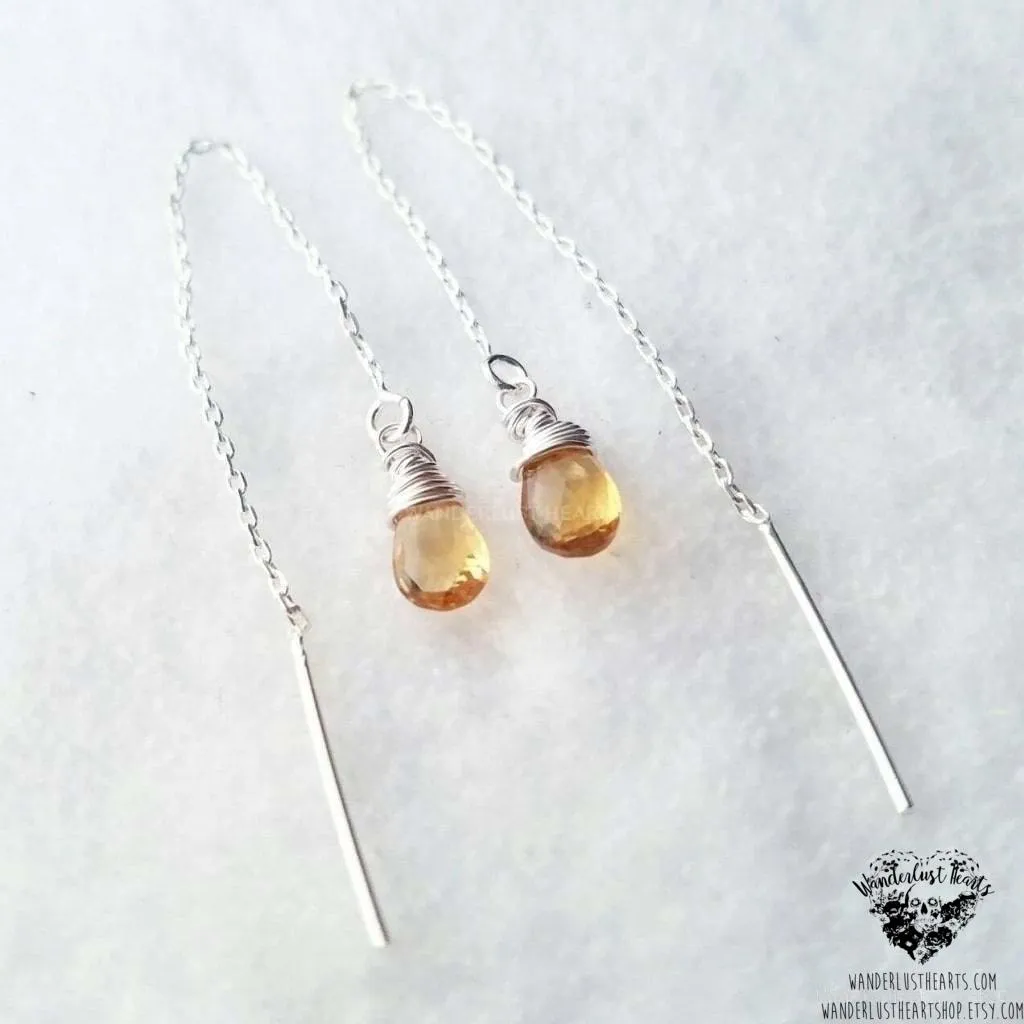 Citrine silver threaders