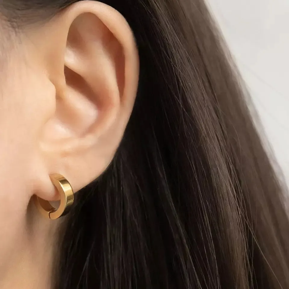 CLASP HOOP CUFF EARRINGS