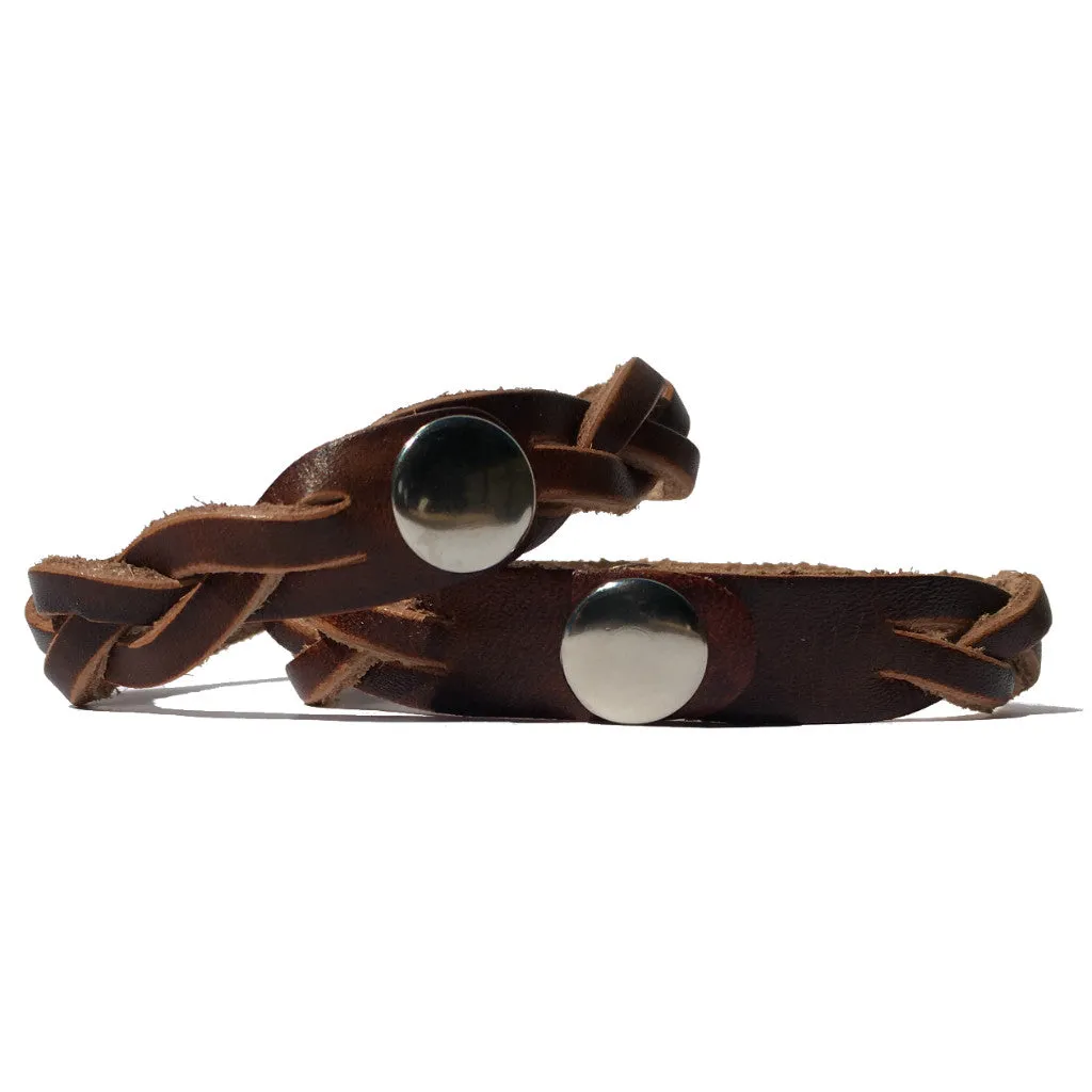 Couples Leather Bracelets with Your Names (Pair)