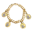 Cremation Jewelry: Gold-Filled Double Link Bracelet- Pendant Sold Separately