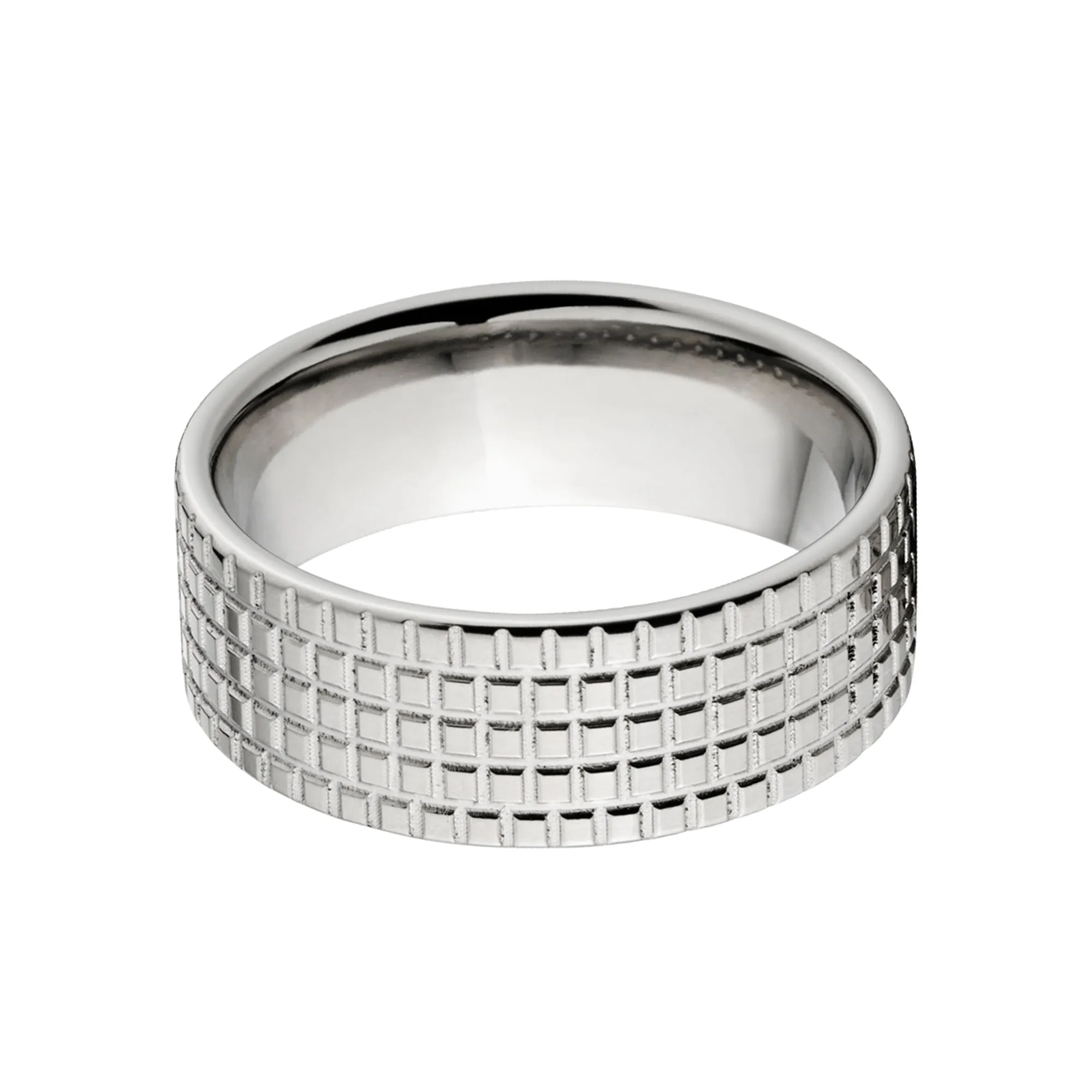 Custom Tire Tread Ring - Titanium Men's Rings & Bands