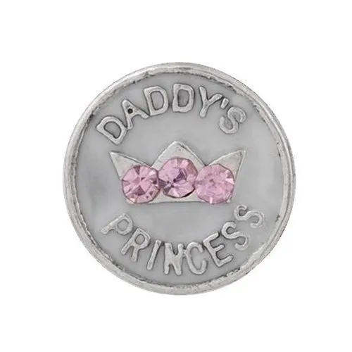 Daddys Princess Floating Charms For Glass Living Memory Lockets