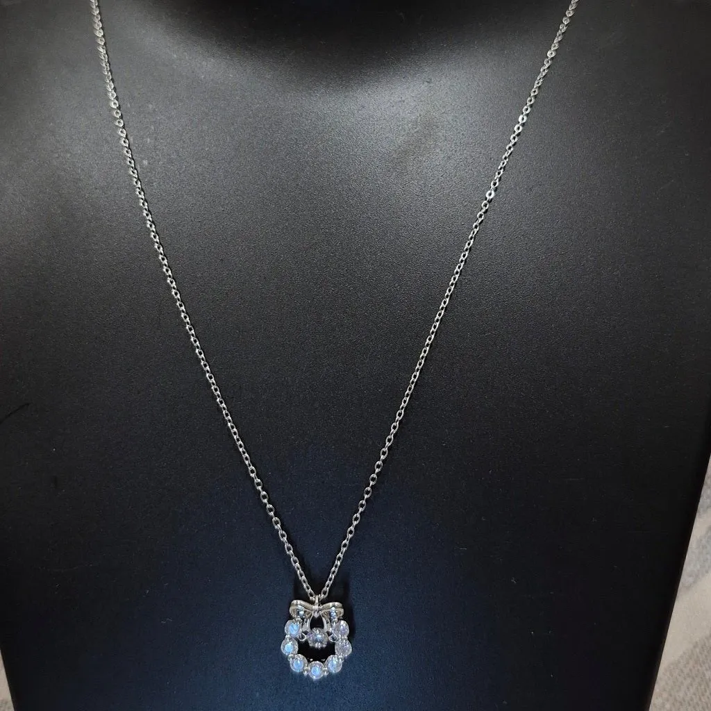 Diamond buzz silver chain pendant_2 daily office college wears
