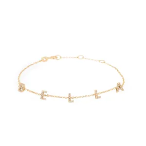 Diamond Pavé Personalized Name Bracelet