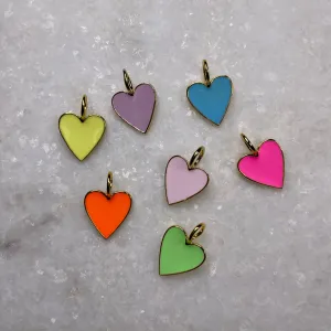 Enamel Heart Charms-Assorted
