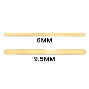 Engravable Blank Gold PVD Coated Stainless Steel Cuff Bracelet / SBB0115