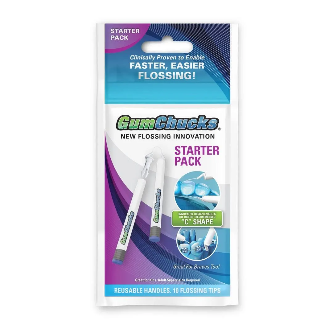 Faster, Easier Flossing! Universal 30 Pack of Flossing Tip Refills for Adults and Kids Handles | Dental Gum Floss Picks | Floss Threaders Tool | Flossers Designed for Braces