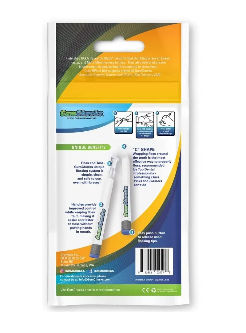 Faster, Easier Flossing! Universal 30 Pack of Flossing Tip Refills for Adults and Kids Handles | Dental Gum Floss Picks | Floss Threaders Tool | Flossers Designed for Braces