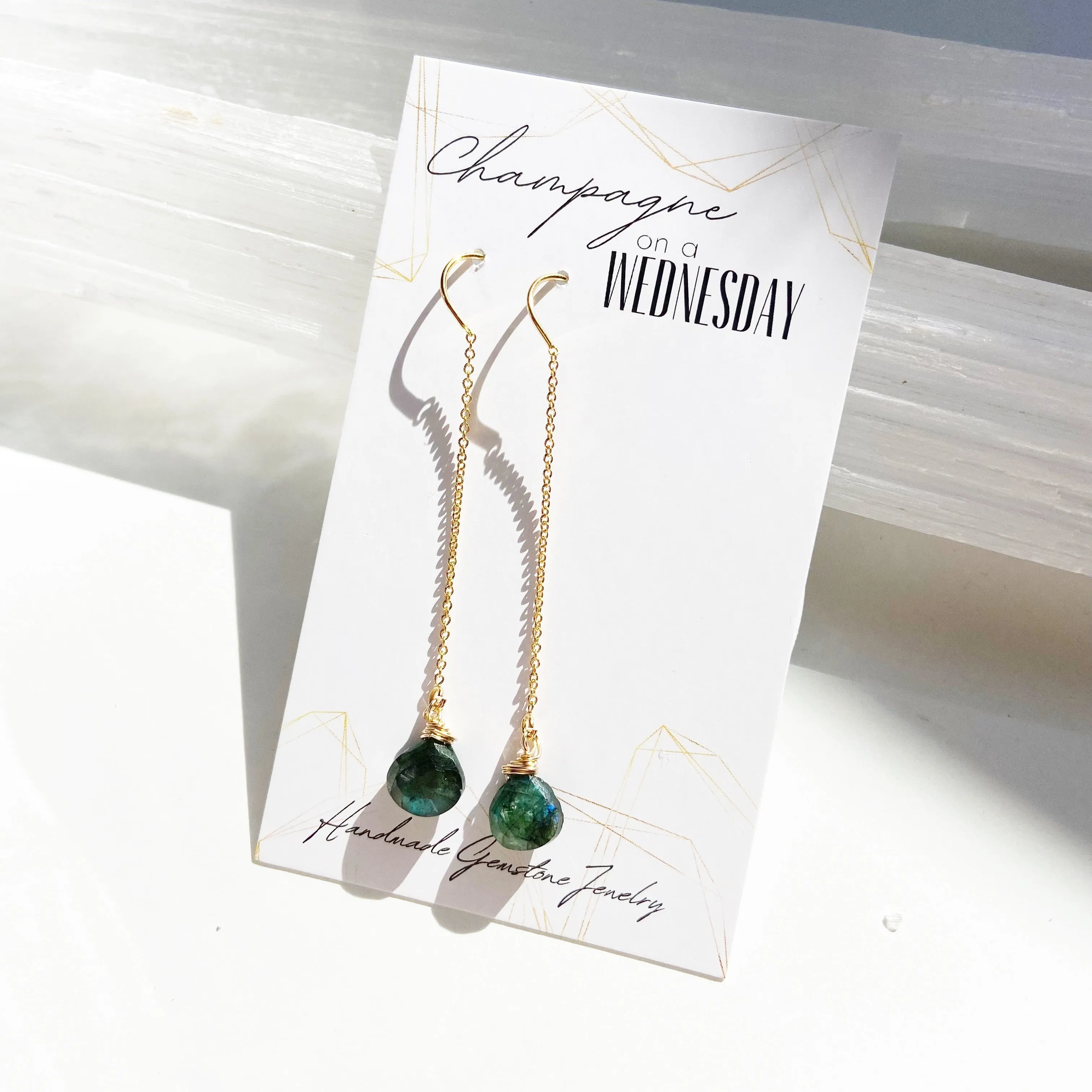 Florence - Green or Regular  Labradorite Threader