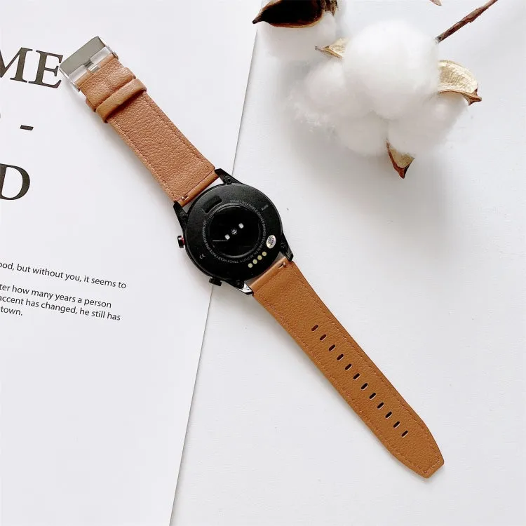 For Huawei Watch GT2 Pro Litchi Texture Leather  Watch Band(Black)
