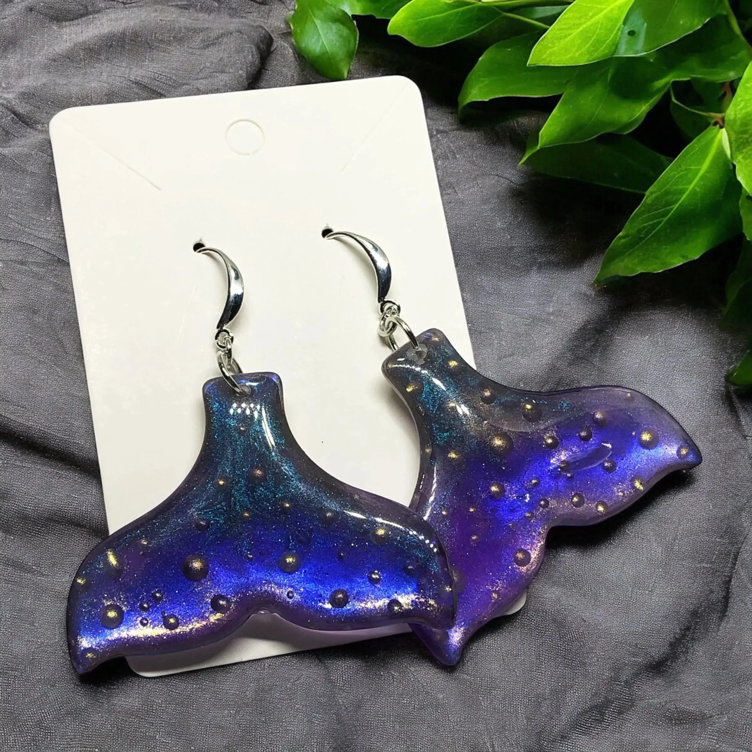 Galaxy Whale Earrings