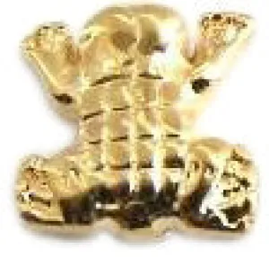 Gold Frog Floating Charm