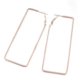 Golden Golden Oblong Elegance Hoops